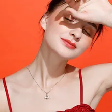 Fashion Pendant Necklace for Women Temperament Clavicle Chain Simple Heart-shaped Pendant Necklace Classic Jewelry Accessories flash shaped pendant chain necklace