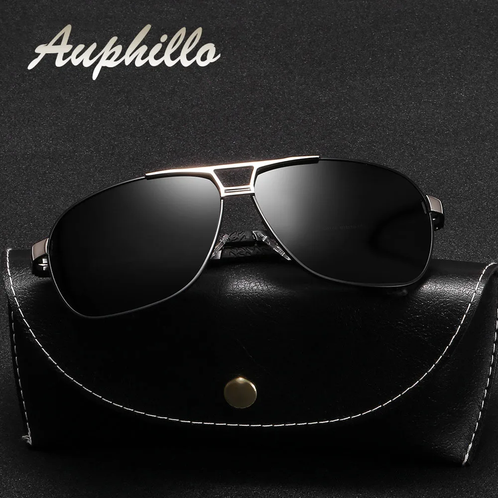 AUPHILLO Superior Quality Sunglasses Polarized Men Photochromic Sunglasses Driver's Driving Glasses Classic Retro Sun glasses