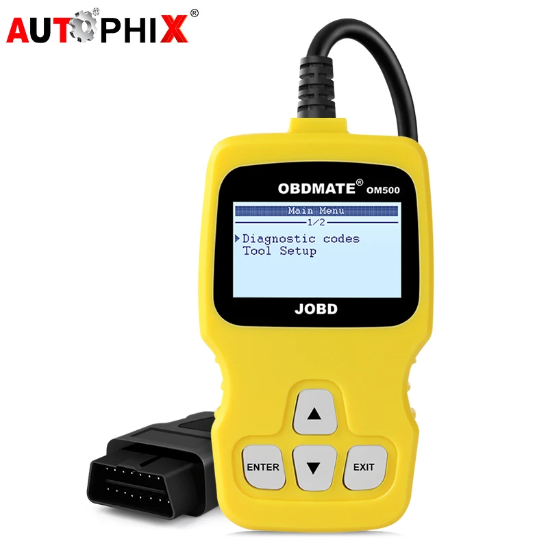 OBD2 сканер автомобильный считывающий и чистый двигатель Autophix OM500 ODB2 J1850