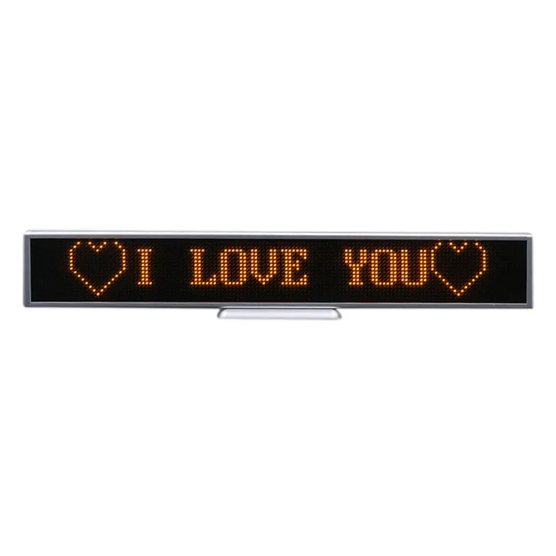 

Mini scrolling full color LED screen advertising Bluetooth desk led screen table led screen 16*128 dots