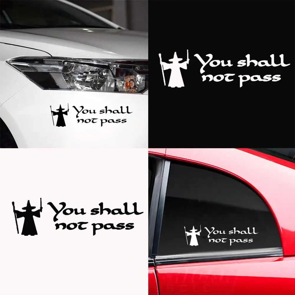 

Funny You Shall Not Pass Letters Car Sticker Auto Vehicle Truck Decor Decal hot