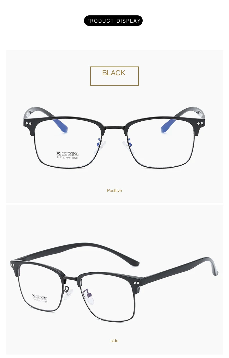 VCKA, мужские деловые оптические очки, оправа, синий светильник, фильтр, квадратные компьютерные очки, анти радиационные очки для сцены, оправы