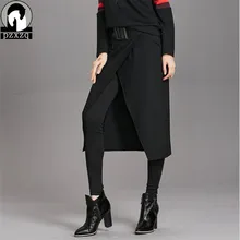 High Street Harajuku Styal Vintage Cotton Elastic Winter Leggings For Women Trousers + Apron 2 Suit Sexy Casual Leggins Jeggings