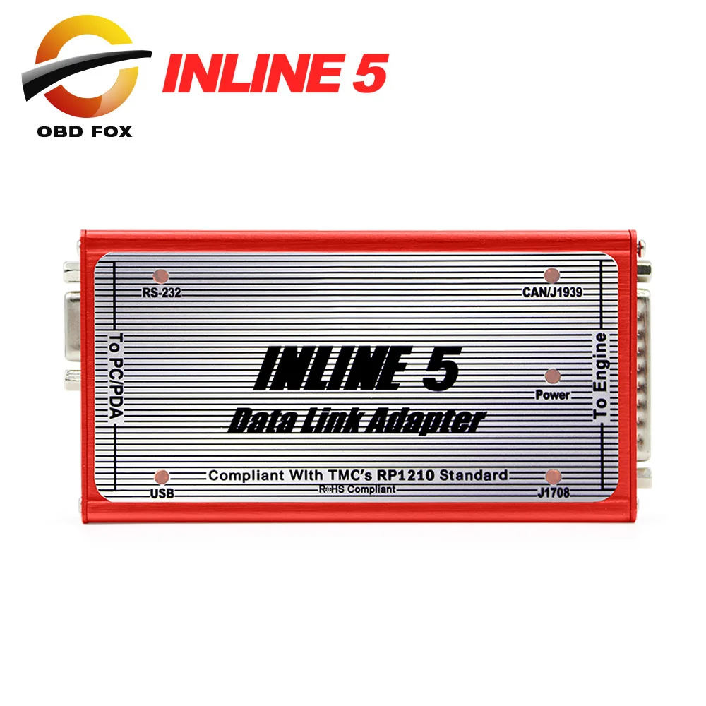 

2017 Hot selling Professional Inline 5 Insite 7.62 Multi-language Data Link Adapter For Diesel Engine inline 6 DHL free shipping