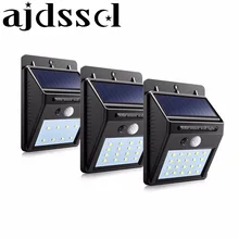 Waterproof Outdoor Wall LED Solar Night light PIR Motion Sensor Auto Swith Solar lamp Porch Path Street Fence Garden lighting 20 leds led solar lamp solar power porch lights pir motion sensor light outdoor waterproof wall night lamp street lighting