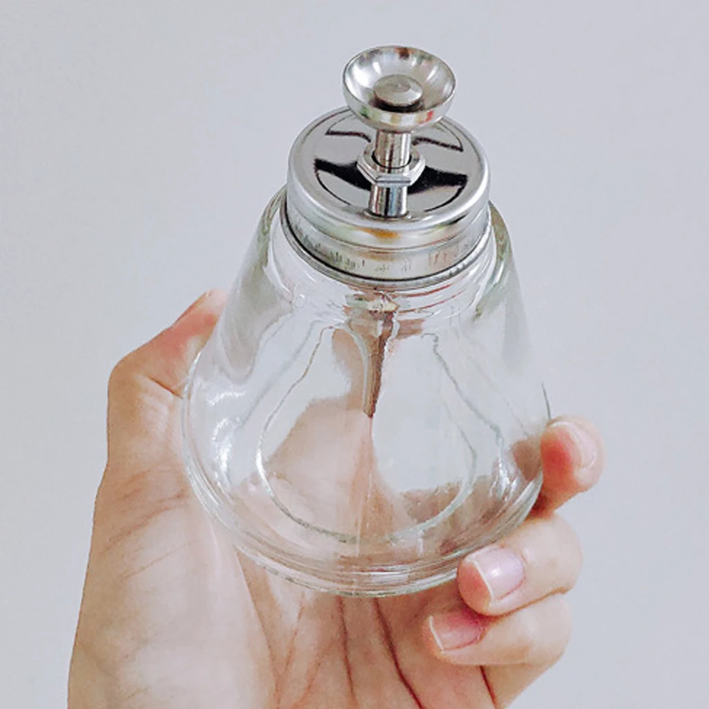 Pack of 1, Empty Lockable Push Down Pump Dispenser Bottle for Nail Polish & Makeup Remover, 150ml (5 Ounce), Silver Top Cap