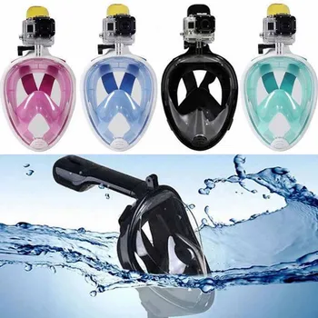 

High Quality Anti-fog Anti-Leak Full Face Snorkeling Masks Panoramic View Swimming Snorkel Scuba Underwater