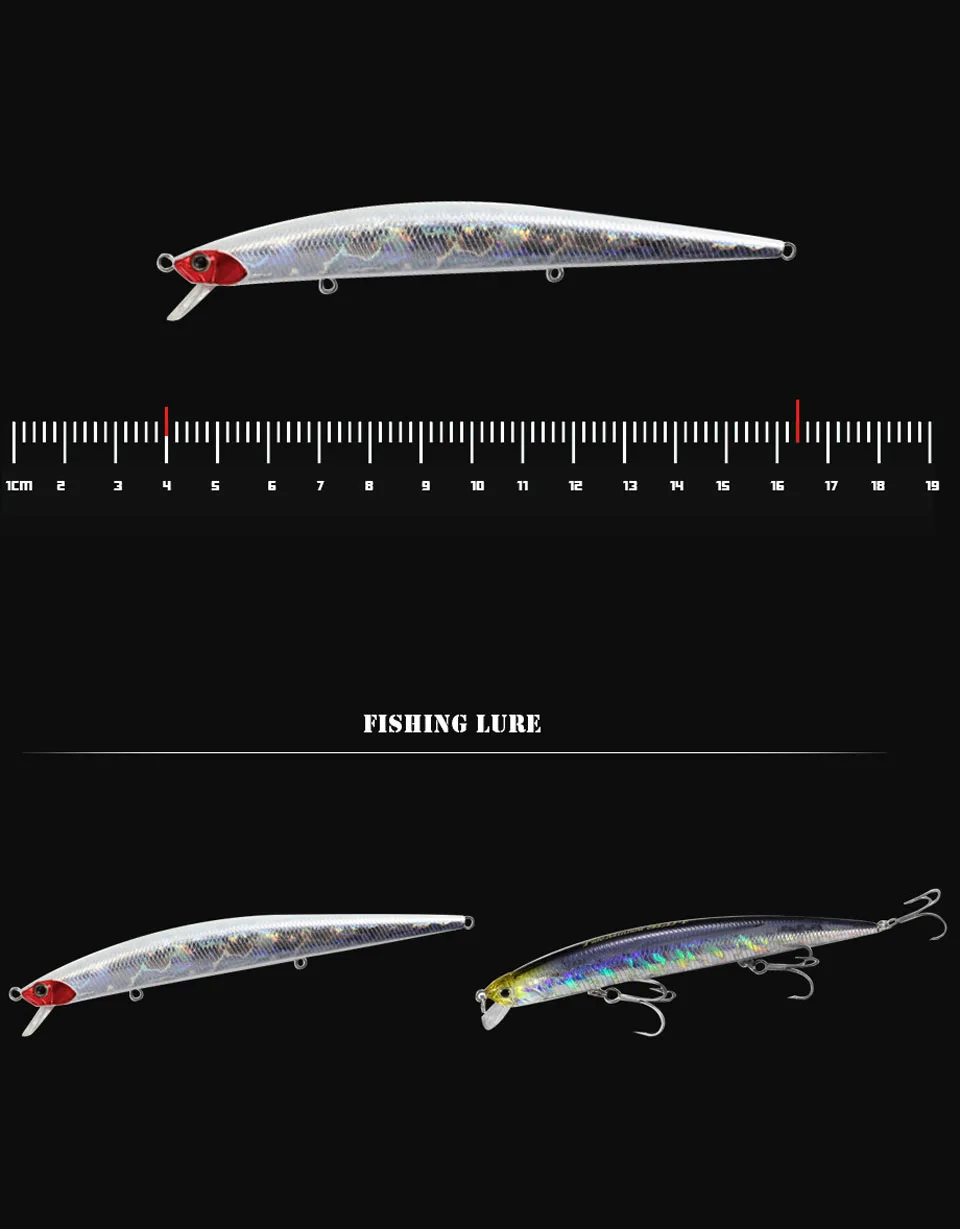 Длинный Литой тонкий гольян рыболовная приманка 130 мм/15 г плавающая 0,3-1 м воблер искусственная приманка рыболовная приманка с вибрацией Pesca