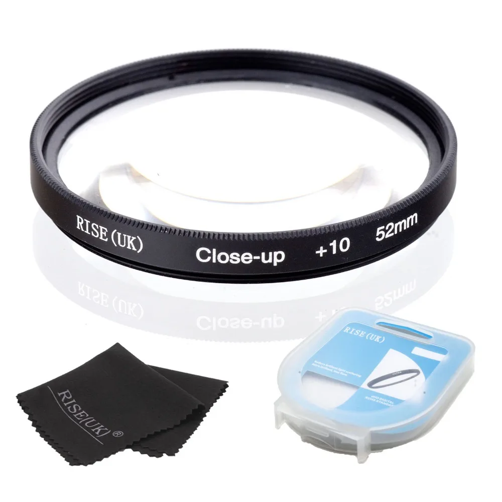 HOT SALE RISE(UK) 52mm Close Up +10 Macro Lens Filter for Nikon Canon