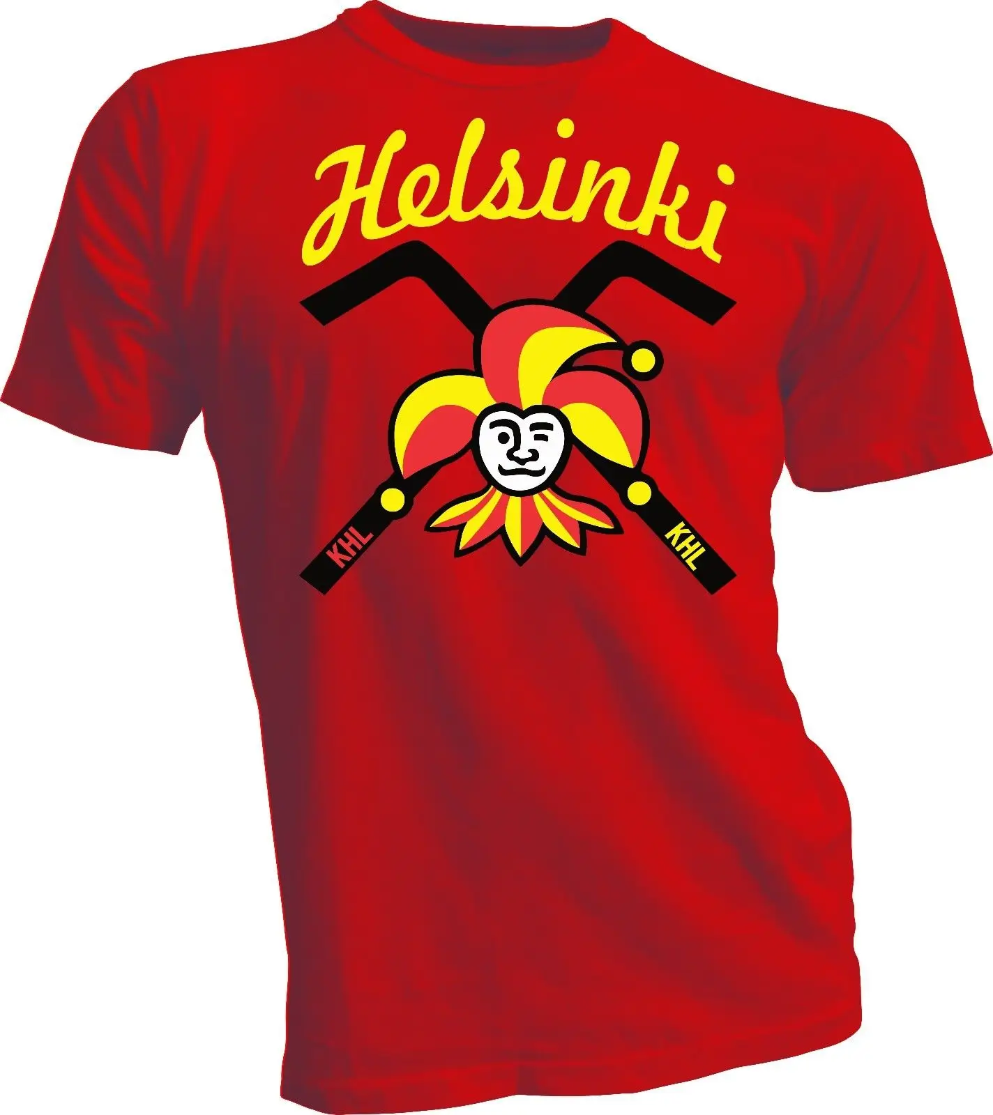 Jokerit KHL Helsinki Finland русский Профессиональный Hockeyer Красная футболка унисекс новая