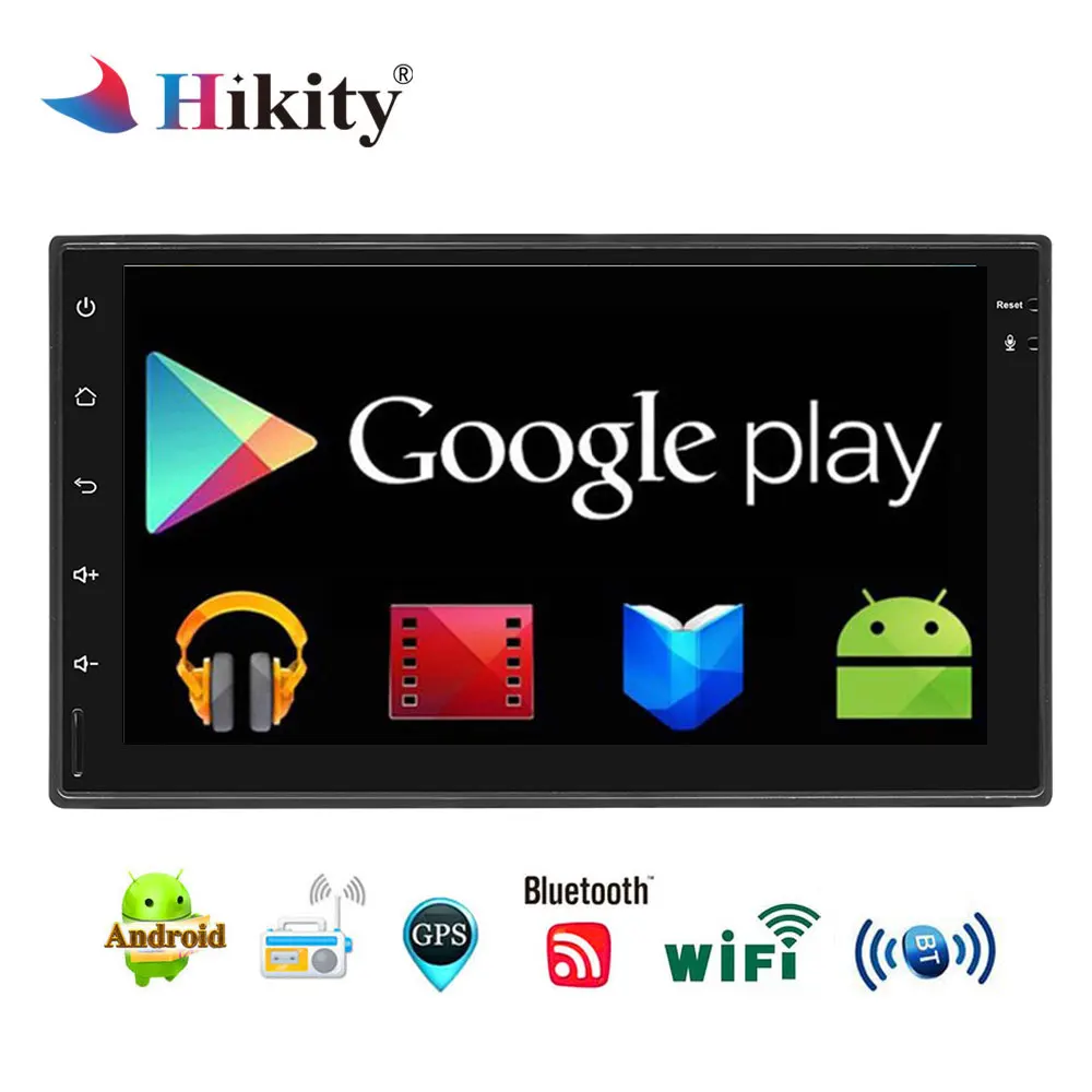 

Hikity 2Din Universal 7'' Android8.0 Touch Screen Car Radio GPS FM Audio WiFi Bluetooth HD Radio Stereo Car Multimedia Player