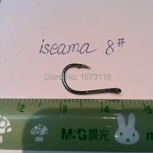 Весенняя новинка г. iseama крюк с кольцом РАЗМЕР 8# Количество 1000 шт. в Река Озеро поток