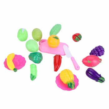 

18Pcs/Set Food Fruits Vegetables Cutting Toys Set Kitchen Toys Interesting Kids Pretend Role Play Cutting Toys For Children Gift