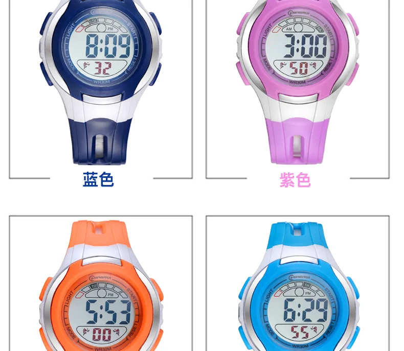 Бренд цифровой светодиодный детей часы для мальчиков и девочек модные спортивные сигнализации часы Relojes наручные часы femme часы relogio masculino