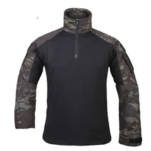 Мужские G3 боевой рубашка в стиле милитари военный тактический Шестерни Пейнтбол Униформа охотника рубашка мультикам MCBK синий