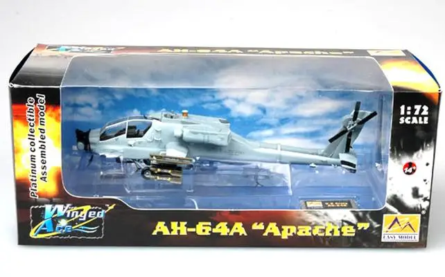 US Boeing AH 64 Apache вертолет Национальная гвардия 1/72 без литья под давлением самолет