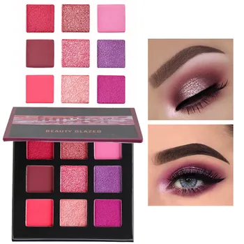 

9 colors high gloss matte colorful eyeshadow shimmer Glitter Eye Shadow Powder Palette Matte Eyeshadow Cosmetic Makeup，