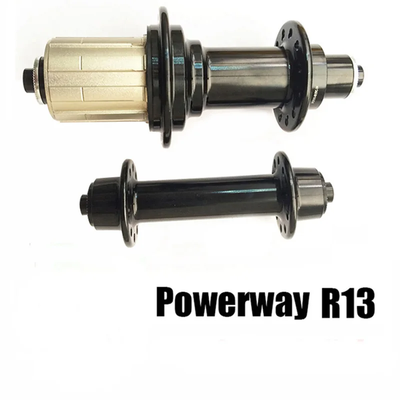 Ultralight POWERWAY R13 Carbon Bike Racer Road Bicycle Aluminum Disc Hub for SHIMAN0 or Campy