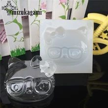 1pcs UV Resin Jewelry Liquid Silicone Mold Cat Animal Resin Charms Molds For DIY Intersperse Decorate Making Jewelry