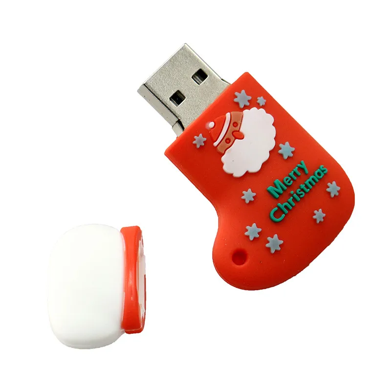 USB флеш-накопитель 128 ГБ, флеш-накопитель, мультяшный снеговик, Рождественская елка, подарки, 4 ГБ, 8 ГБ, 16 ГБ, 32 ГБ, 64 ГБ, Санта-Клаус, флешка