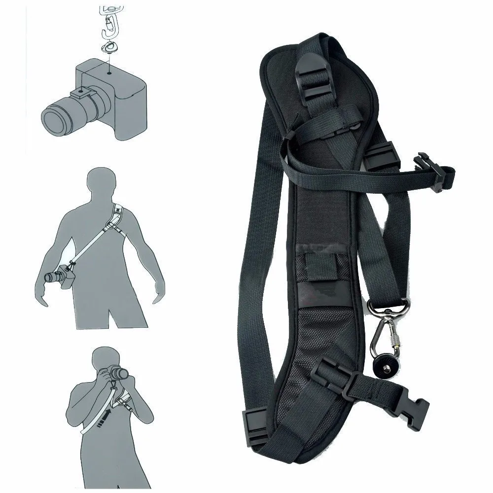 

Foucs F1 Quick Rapid Camera Single Shoulder Sling Black Strap For DSLR Camera 7D 5D Mark II D800 A77 60D