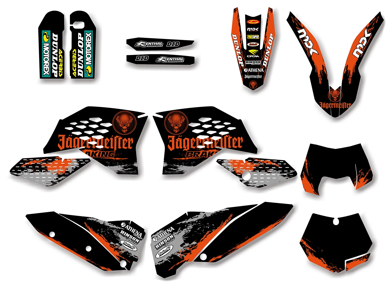 0311 rctcle Графический наклейка Стикеры для KTM SXF XC 125 524 150 200 250 300 350 400 450 500 2008 2010 SX 525 07