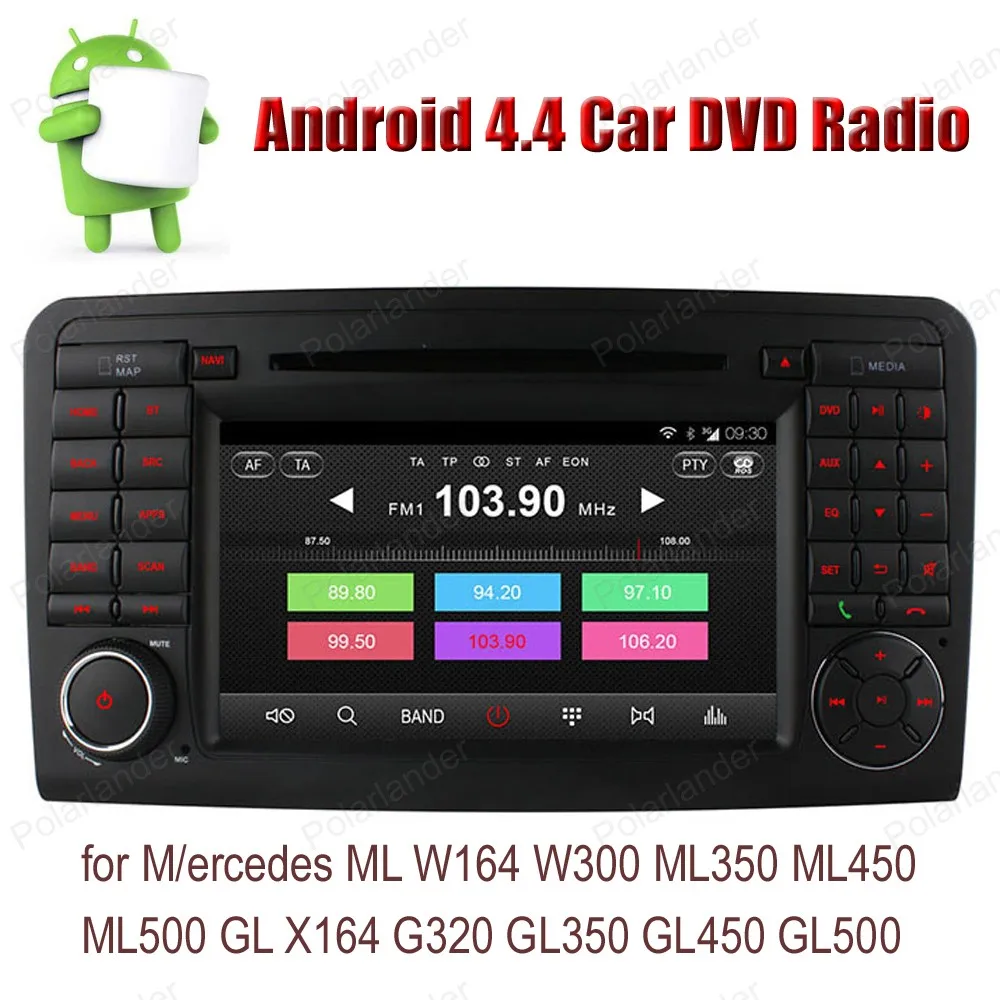 Best Android4.4 Car DVD Quad Core For M/ercedes ML W164 W300 ML350 ML450 ML500 GL X164 G320 GL350 GL450 GL500 radio 5
