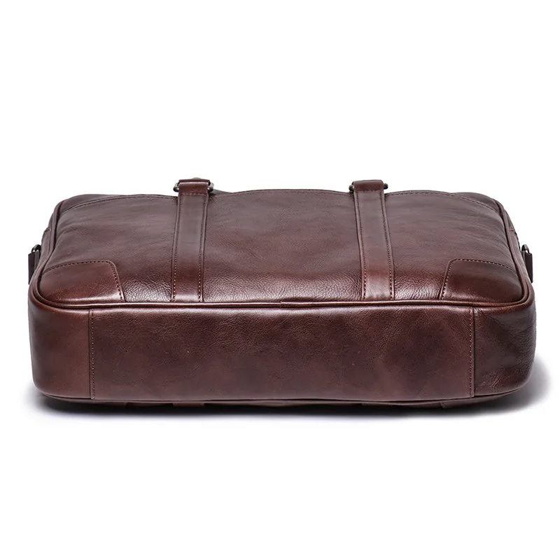 Nesitu коричневый кофе A4 из натуральной кожи с натуральным лицевым покрытием 14 ''ноутбук офисный женский мужской портфель бизнес сумка мессенджер M9087