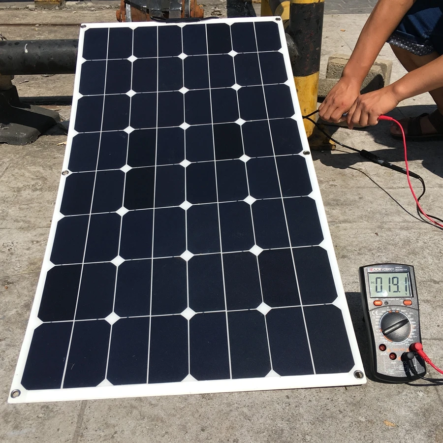 WORKSTAR 3*100 Вт Sunpower гибкие солнечные панели с 30A контроллером и 2000 Вт инвертором 300 Вт комплект солнечной системы для начинающих