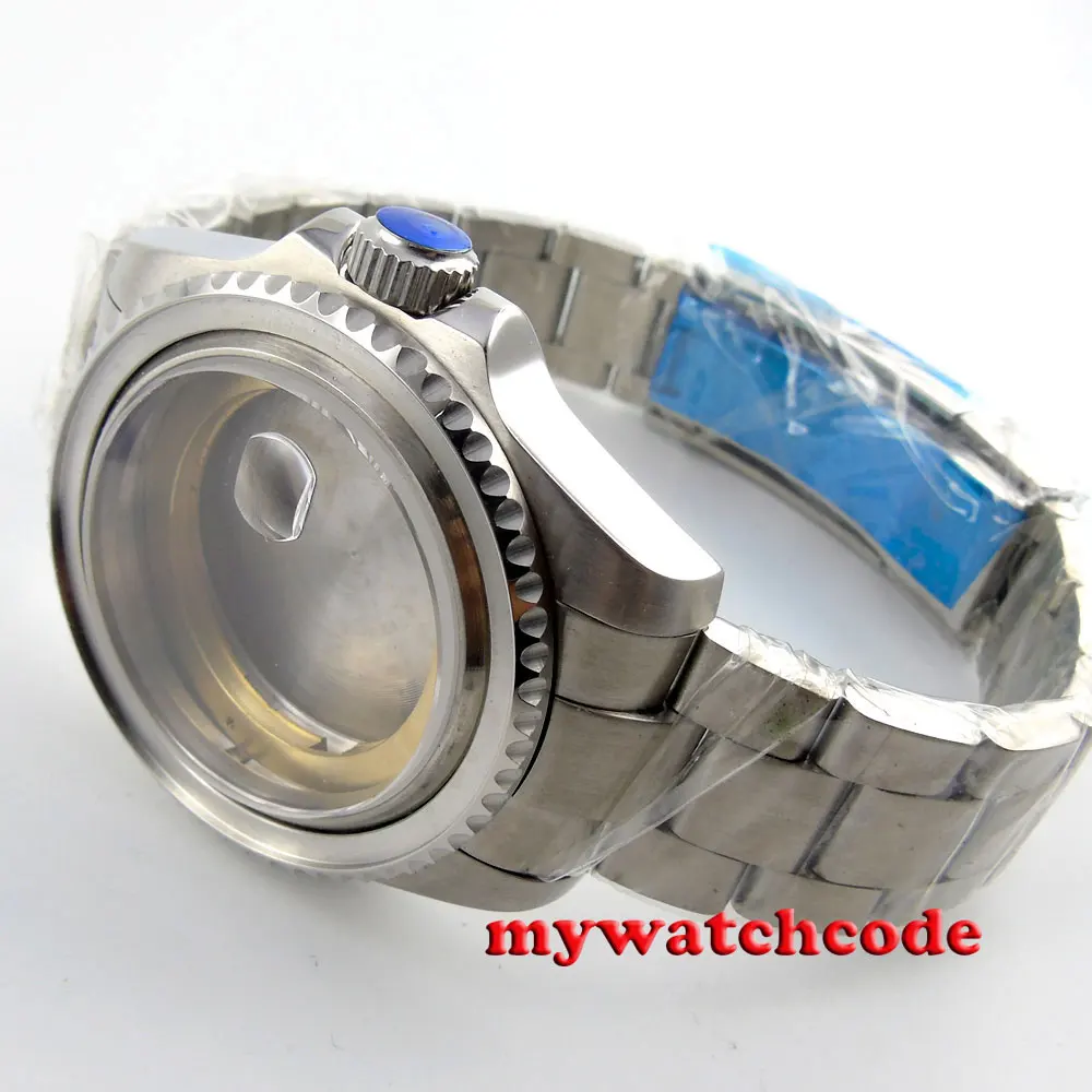 43mm sapphire glass Watch Case fit ETA 2824 2836 MOVEMENT C101in