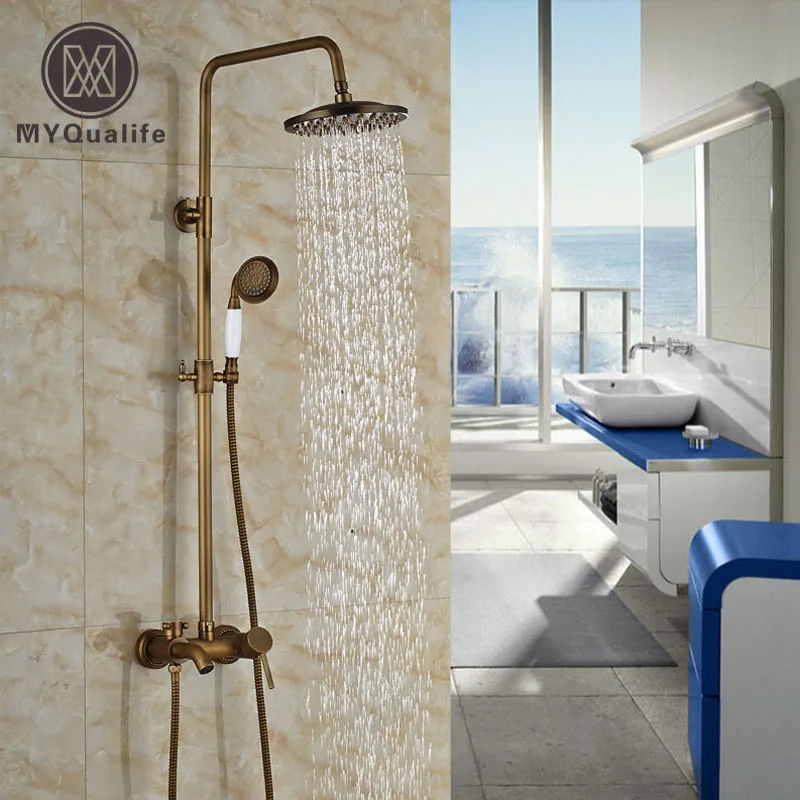 Single Handle Wall Mount European Shower Faucet Tub Shower Mixer Tap