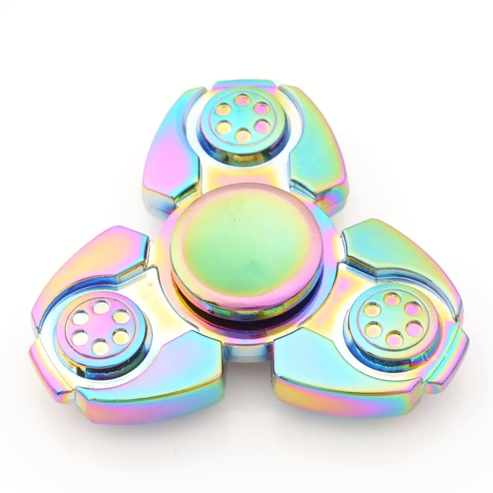 Фиджет-Спиннер вертушка из металла EDC руки Spinner Для аутизма и СДВГ для избавления от стресса и тревожности Спиннер Spinner