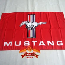 90X150 см Mustang серый флаг Автомобильный флаг баннер серый Mustang гоночный автомобиль украшение, цифровая печать 100D