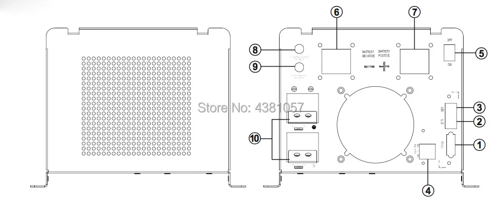 От сетки инвертор 3000 Вт Чистая синусоида DC 12V24V48V к AC220V230V240VAC с AC зарядное устройство и UPS, может быть настенный