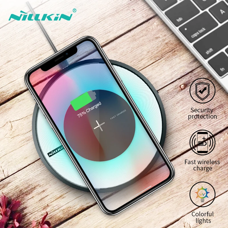 

NILLKIN 10w Qi Wireless Charger For iPhone xs xr x 8 Plus Fast Charging Pad For Samsung s9 s10 s8 Magic Wireless Phone Chargers