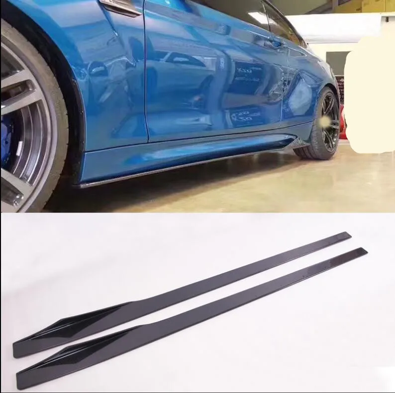 

JIOYNG Car Carbon Fiber Side Body Skirts Kit Cover For 16 17 BMW F87 M2 2016 2017 2018 by Fedex