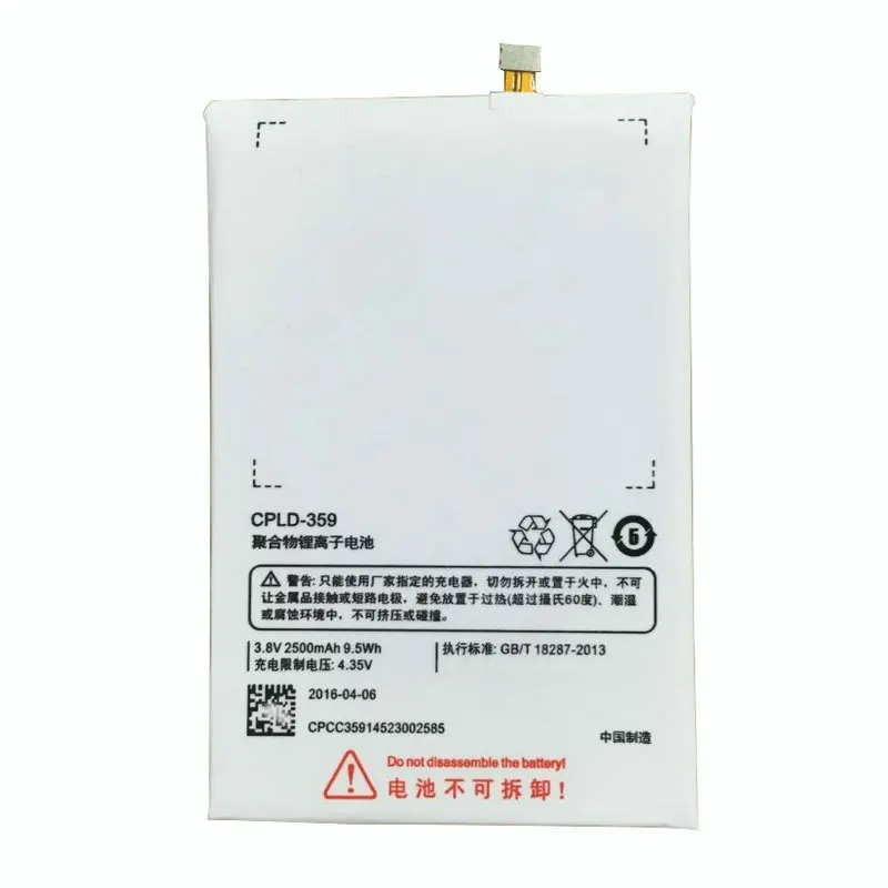 imágenes para 2500 mAh Batería E501 CPLD-359 Para Coolpad Teléfono Móvil Reemplazo de Baterías de li-polímero Batería 100% Probado En stock + herramientas imágenes para 2500 mAh Batería E501 CPLD-359 Para Coolpad Teléfono Móvil Reemplazo de Baterías de li-polímero Batería 100% Probado En stock + herramientas