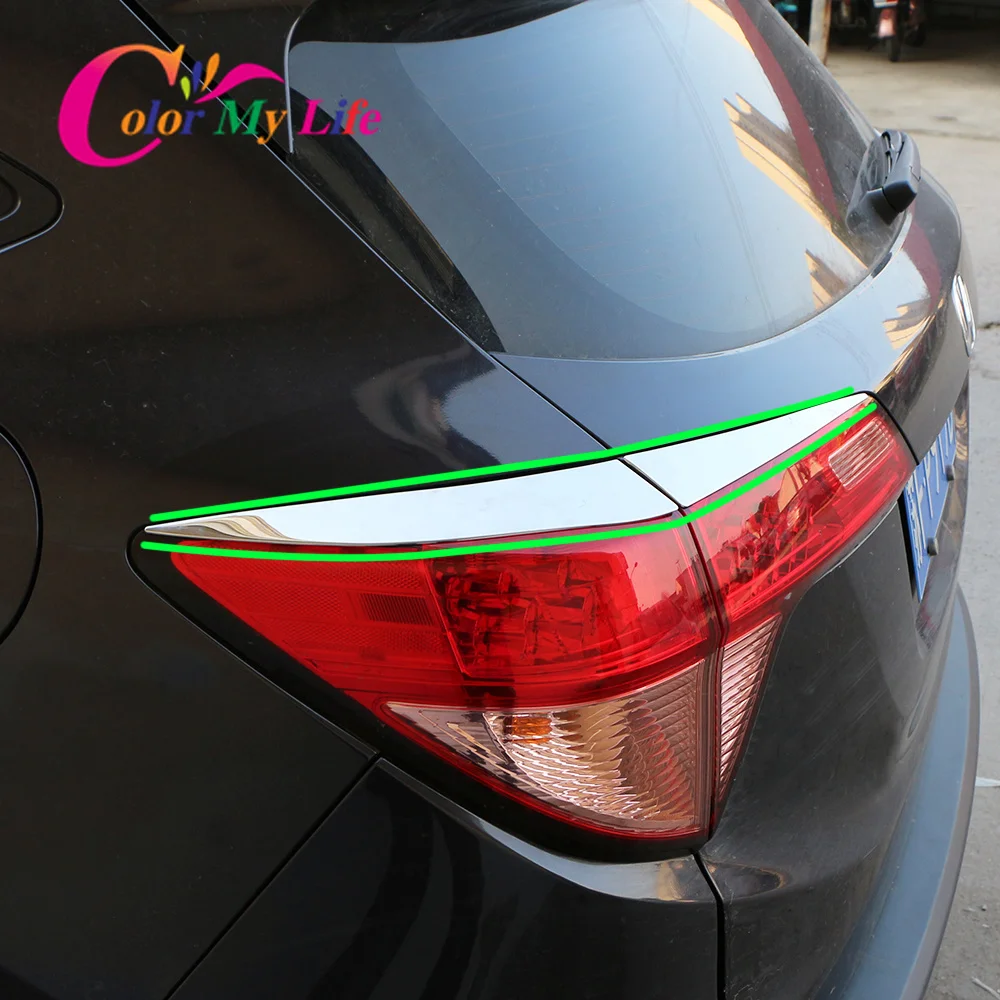 

Car Rear Lights Trim for Honda HR-V HRV 2014 - 2018 Stainless Steel Car Rear Light Decoration Sticker for Vezel Accessories