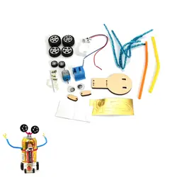 Банки иностранцы набор инструментов для изготовления DIY Green Eco просто Робот Дети наука изобретение Роботы Модель игрушки дома