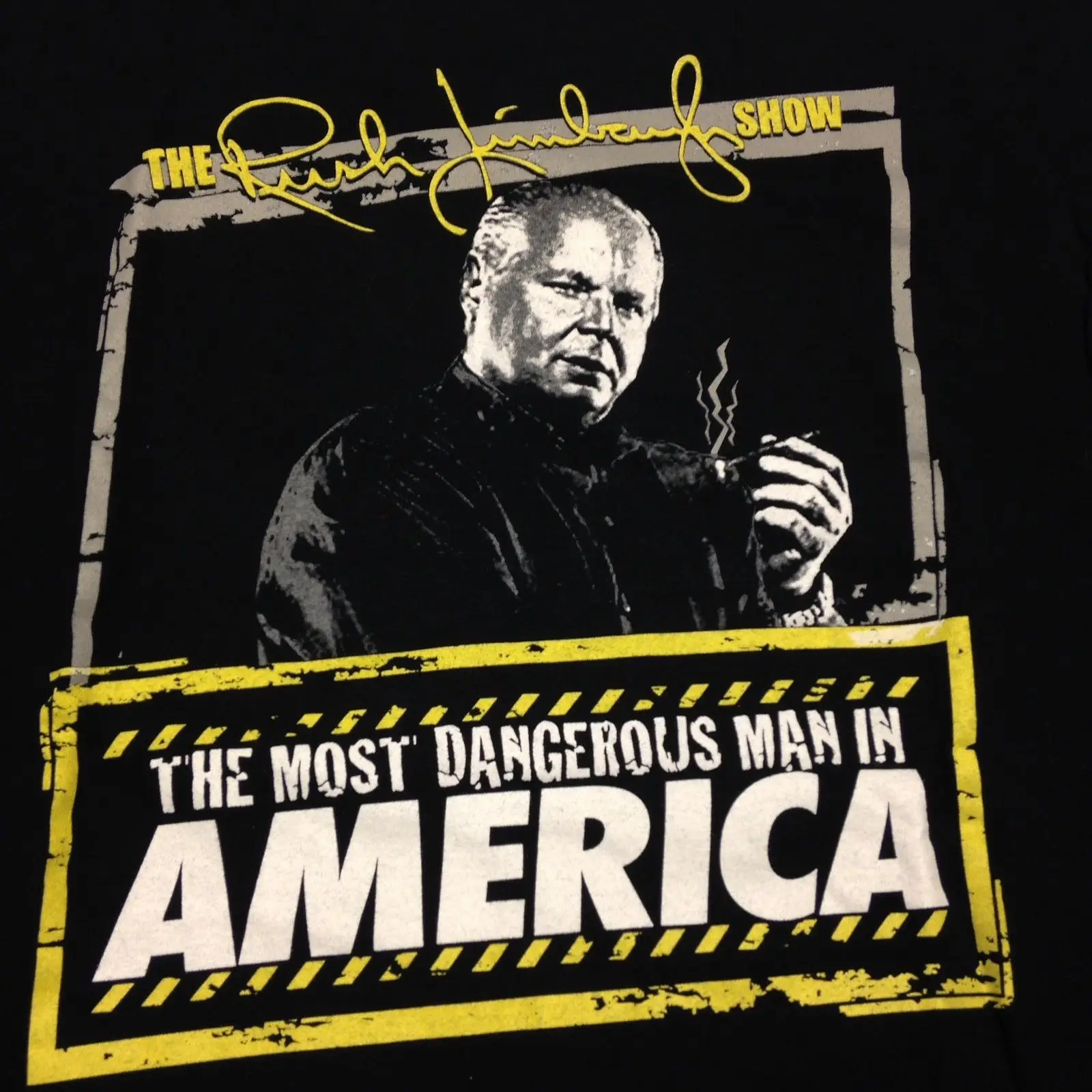 Rush Limbaugh Show black XL T-Shirt Dittohead Nation Republican Trump | Мужская одежда