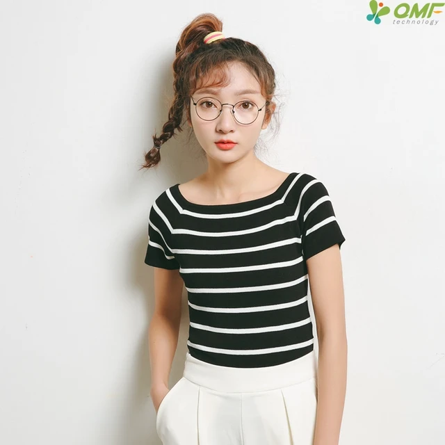 korean striped t shirt