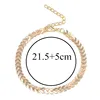 L016-tobilleras con forma de flecha para mujer, de Color dorado antiguo, para playa, descalzos, cadena, joyería Sexy de aleación Bohemia para pies ► Foto 3/6