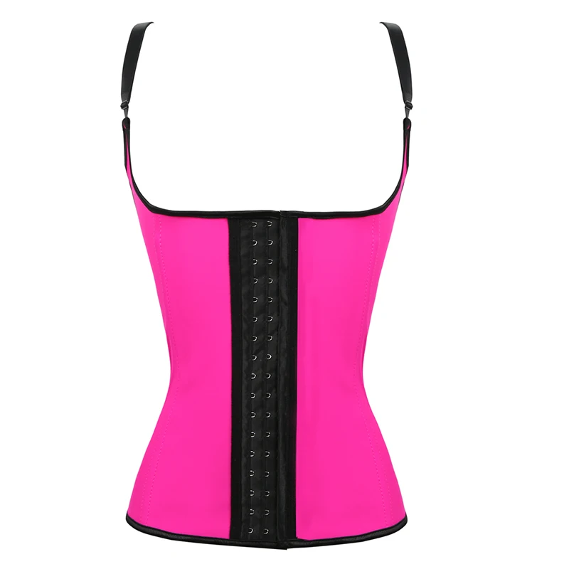 Women Slimming Waist Trainer Push Up Vest Body Shaper Tummy Latex Waist Cincher Neoprene Shapewear Bustier Corset Top underbust (5)