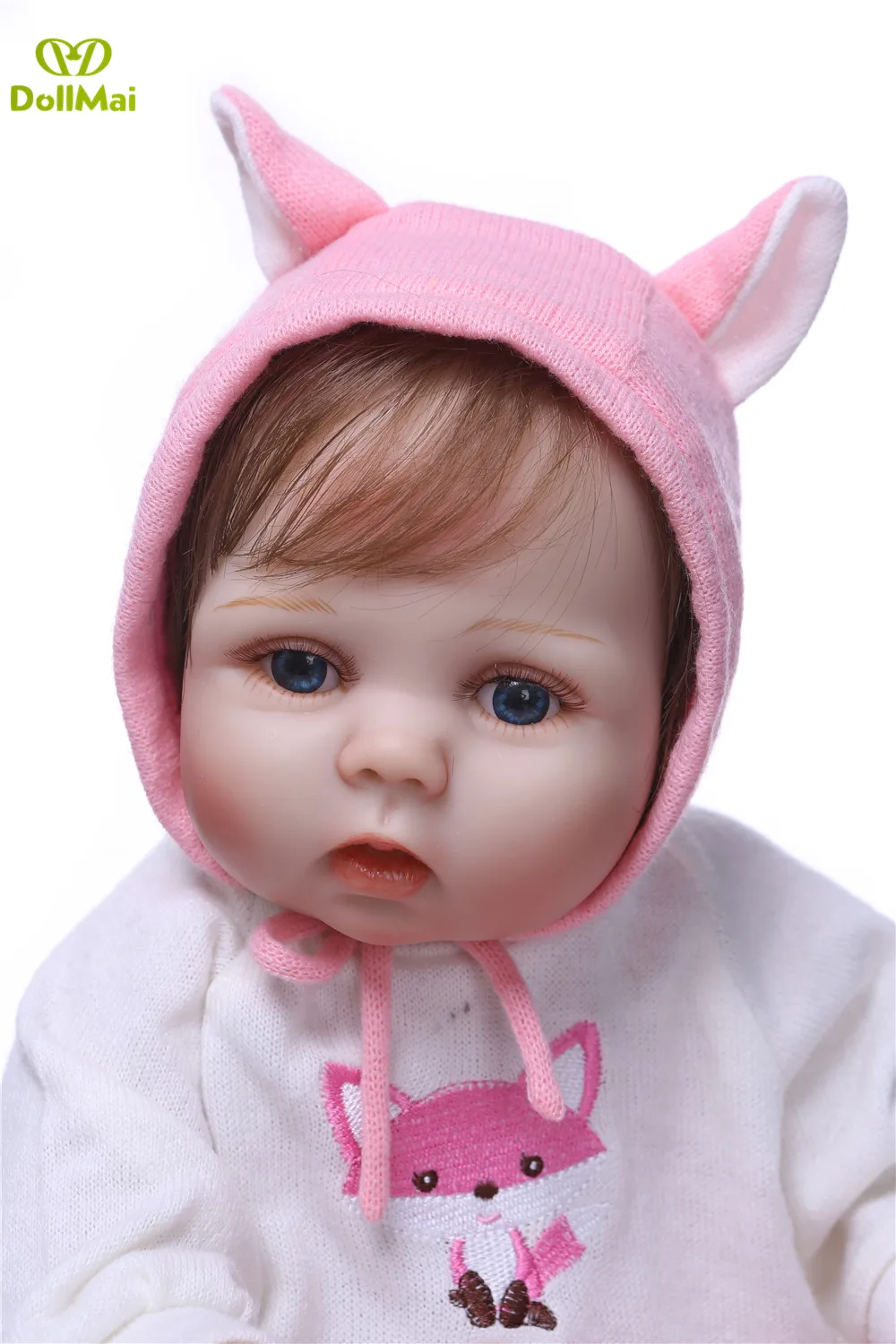 Кукла Reborn DollMai для девочек 22 ཱི см одежда с лисой силикон всего тела|Куклы| |