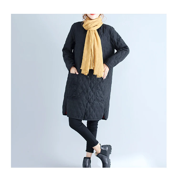 Seção de Algodão Novo Inverno Mulheres Jaqueta Longa Básica Feminino Parkas Grosso Keep Warm Brasão Casual Tamanho Grande Senhora Outerwear 2020 11 de Algodão Básica Feminino Parkas Grosso Keep