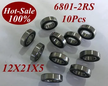 

10Pcs 6801RS 6801 2RS 6801RZ 6801-2RZ 6801-2RS 12X21X5 mm Miniature Ball Bearings High speed miniature micro ball bearing