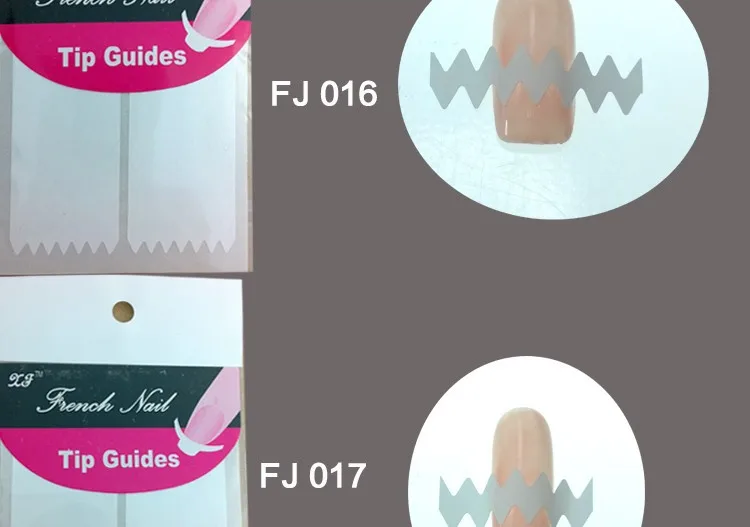 Fora-atacado Novo Chegou Arte Francês Manicure Guias Curvo Meia Lua Estilos Dicas Adesivos Estêncil 18 Desígnios 20% 100sheetsunha 9 High Quality Beleza e saúde