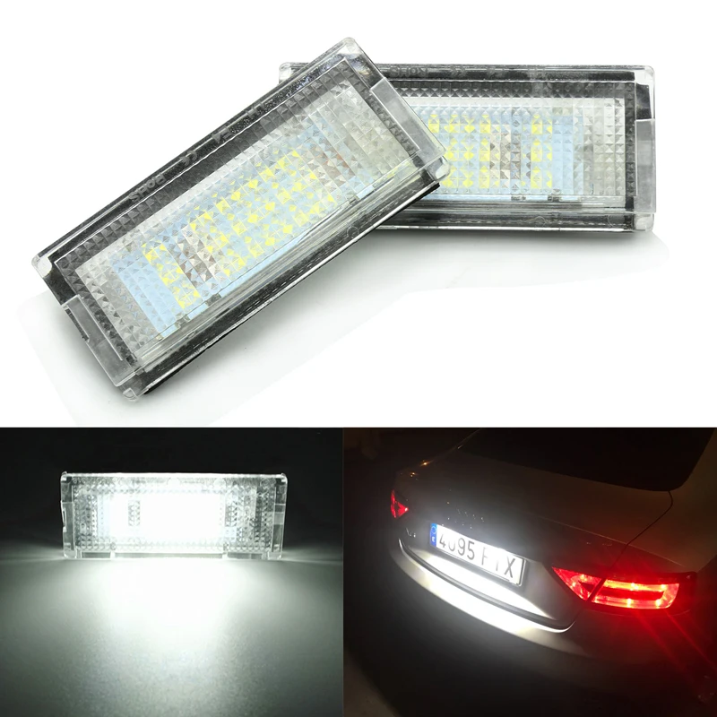 2pcs 18LED Car License Plate Lamp License Plate Light FOR BMW E46 4D