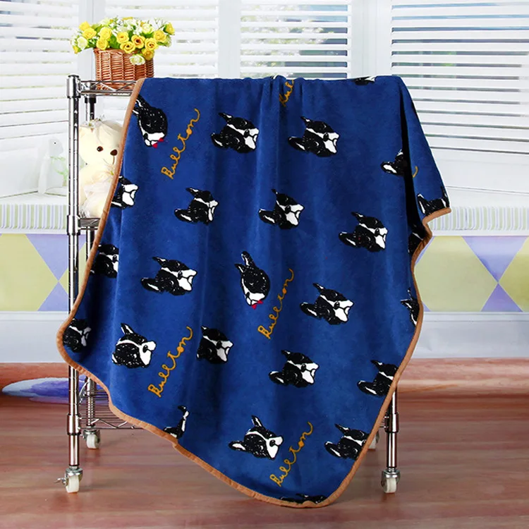 Одеяло с принтом бульдога, мягкое Фланелевое Полотенце-простыня для детей и взрослых, коврик для пикника, коврик для путешествий Cobija Cobertor - Цвет: Pattern 9