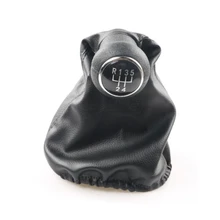 

Leather 5 Speed Manual Gear Shift Knob Gaiter Boot For VW Golf 3 MK3 Vento 1992 - 1998 JETTA Car Styling Accessories